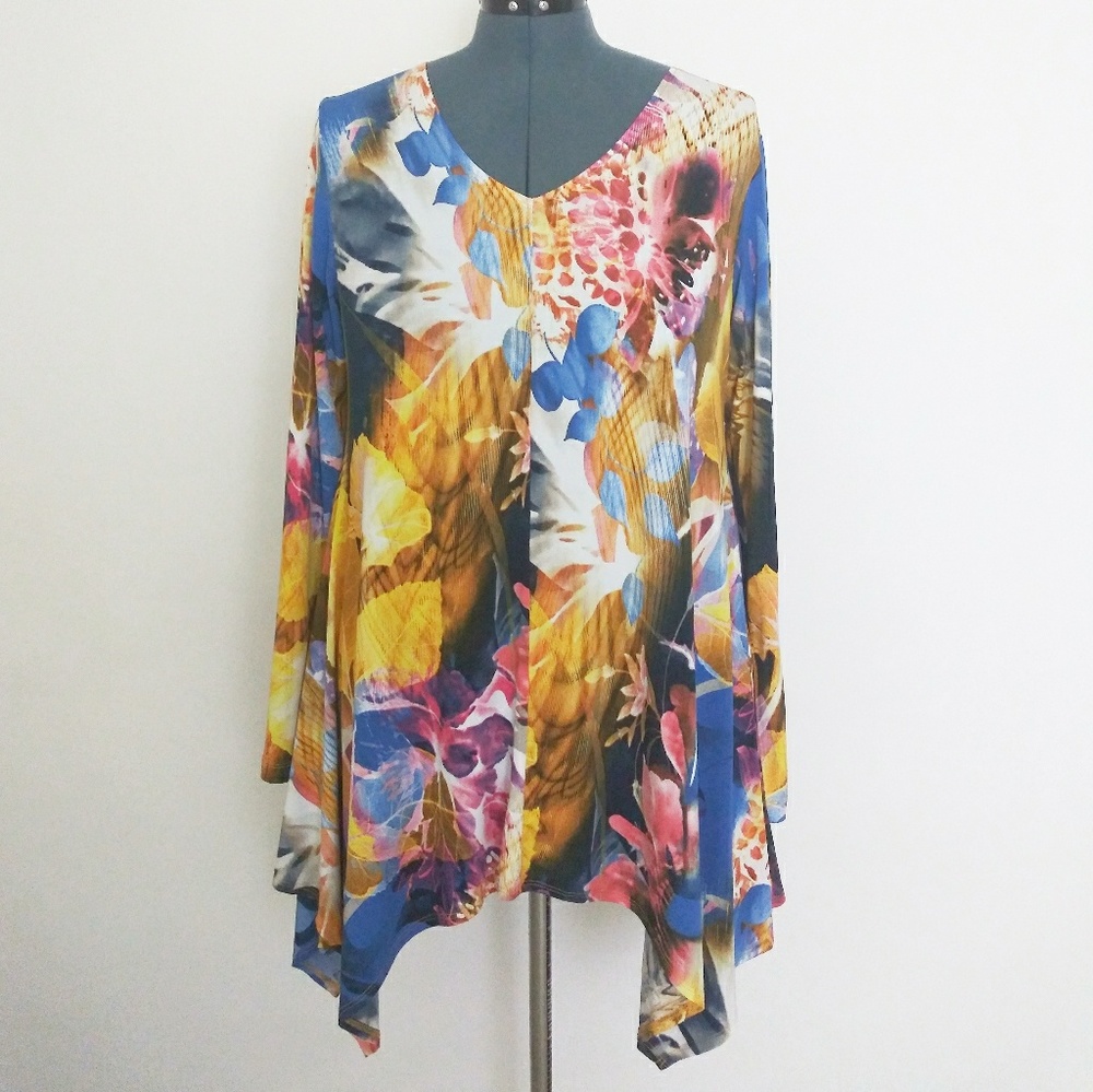 Attitudes by Renee Floral Tunic Dress